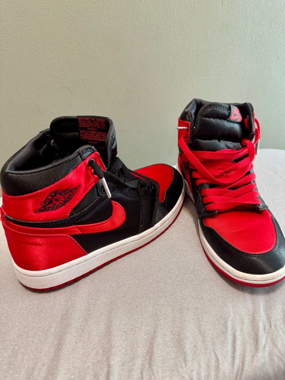 Jordan Kids High-Top Sneakers - Red & Black